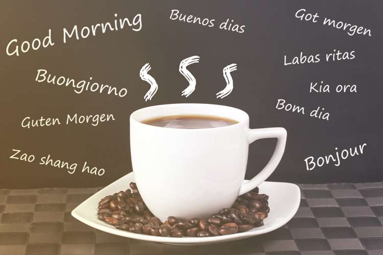 Good morning wish coffee