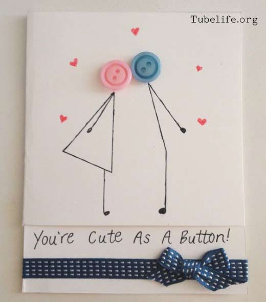 Romantic handmade friendship cards