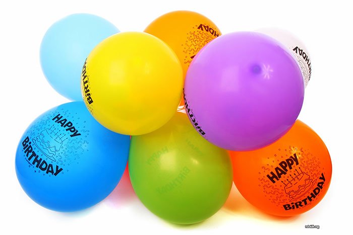 Happy Birthday Balloons Banner
